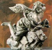 Angel - Terracotta nad bronze Chigi Saracini Collection unknow artist